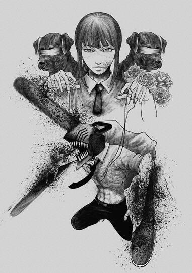 Denji x Makima (Fan Art) - Chainsaw Man